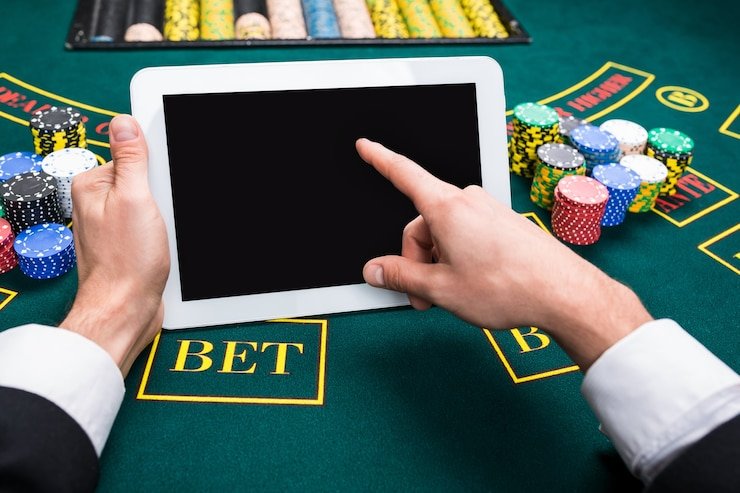 Tangkapan layar aplikasi dewa6d di perangkat Android menampilkan beranda utama dengan akses ke permainan slot dan live casino